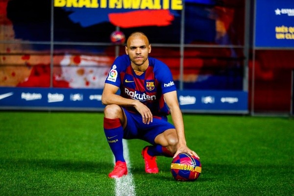 Foto: Reprodução/FC Barcelona – Braithwaite também foi preterido pelo técnico Xavi na lista dos 28 convocados