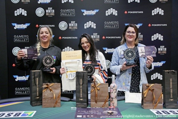 Pódio Ladies Event (Foto: Luis Bertazini/BSOP)