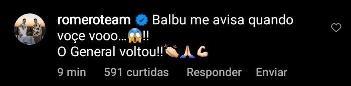 Romero tem a intenção de voltar ao Corinthians para jogar ao lado de Balbuena. Foto: Reprodução/ Instagram