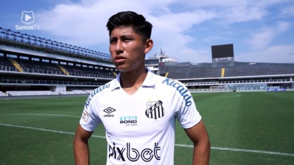 Foto: Reprodução Santos TV/YouTube | Miguelito está liberado para jogar pelo profissional