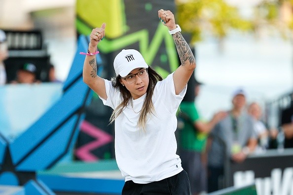 Pâmela terminou em segundo nas classificatórias.     Créditos: Tim Nwachukwu/Getty Images