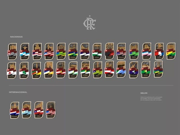 Divulgação/ Flamengo/ Patchs do Flamengo. 