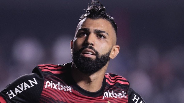 SP - Sao Paulo - 24/08/2022 - COPA DO BRASIL 2022, SAO PAULO X FLAMENGO - Gabi jogador do Flamengo comemora seu gol durante partida contra o Sao Paulo no estadio Morumbi pelo campeonato Copa do Brasil 2022. Foto: Ettore Chiereguini/AGIF