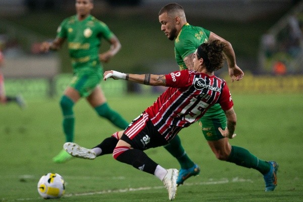 Gil Gomes/AGIF/ São Paulo em campo contra o Cuiabá. Gil Gomes/AGIF/ São Paulo em campo contra o Cuiabá.