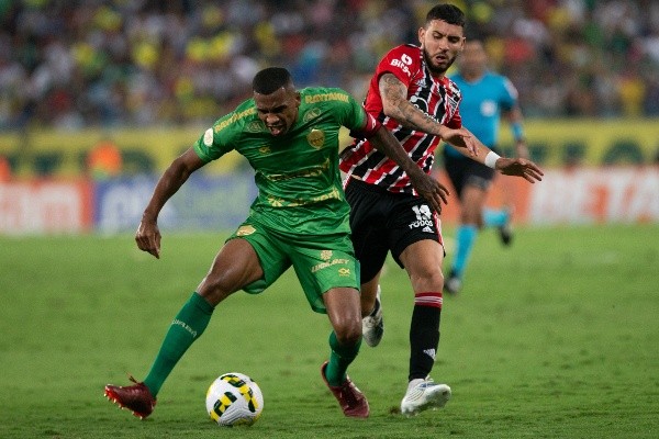 Gil Gomes/AGIF/ São Paulo em campo com o Cuiabá. 