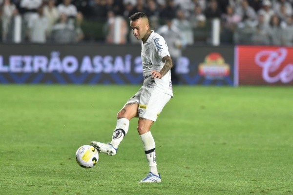 Foto: Ivan Storti/Santos FC – Luan foi acionado no decorrer de jogo do Peixe contra o Goiás