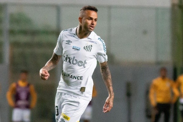 Luan ganhou minutos no Santos (Foto: Fernando Moreno/AGIF)
