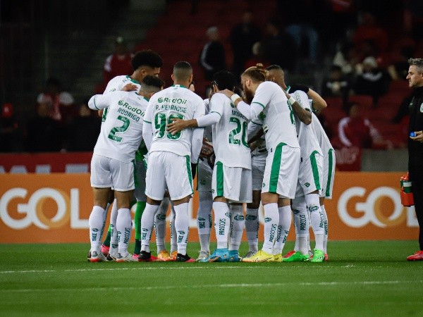 RS - Porto Alegre - 29/08/2022 - BRASILEIRO A 2022, INTERNACIONAL X JUVENTUDE - Jogadores do Juventude antes da partida contra Internacional no estadio Beira-Rio pelo campeonato Brasileiro A 2022. Foto: Maxi Franzoi/AGIF