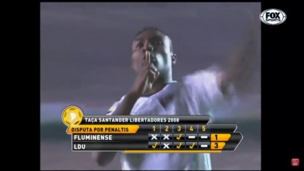 Foto: ESPN Brasil/YouTube – O Fluminense perdeu a Libertadores de 2008 para a LDU