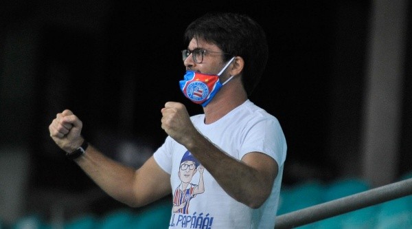 BA - Salvador - 08/11/2020 - BRASILEIRO A 2020, BAHIA X BOTAFOGO - Preisdente Bellintani do Bahia comemora  gol durante partida contra o Botafogo no estadio Arena Fonte Nova pelo campeonato Brasileiro A 2020. Foto: Jhony Pinho/AGIF