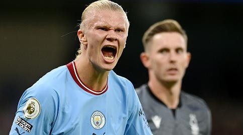 Foto: Michael Regan/Getty Images - Haaland chegou com o pé direito no Manchester City Foto: Michael Regan/Getty Images - Haaland chegou com o pé direito no Manchester City