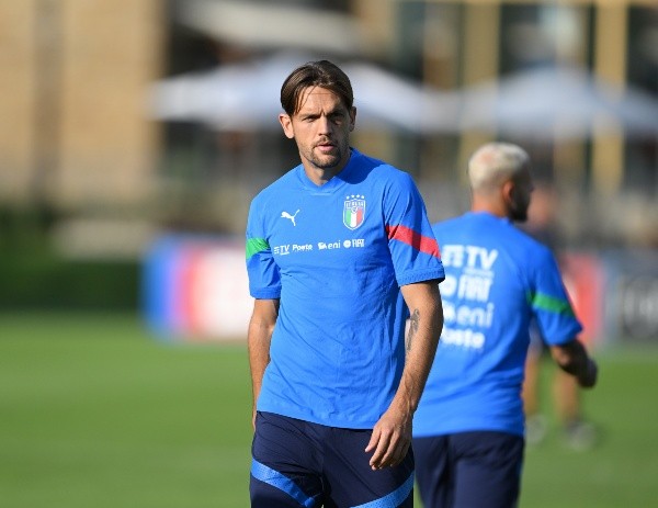 Rafael Tolou durante treinamento com a seleção italiana – Foto: Claudio Villa/Getty Images