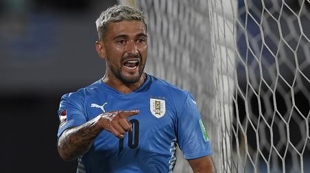  Foto: Pablo Porciuncula - Pool/Getty Images - Arrascaeta entrou em campo na partida