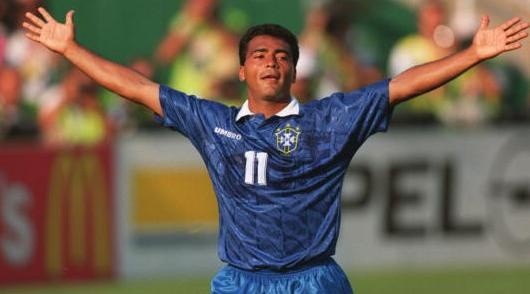 Foto: Mike Powell/ALLSPORT - O Brasil de Romário foi a Seleção que mais teve jogadores eleitos os melhores em um Mundial