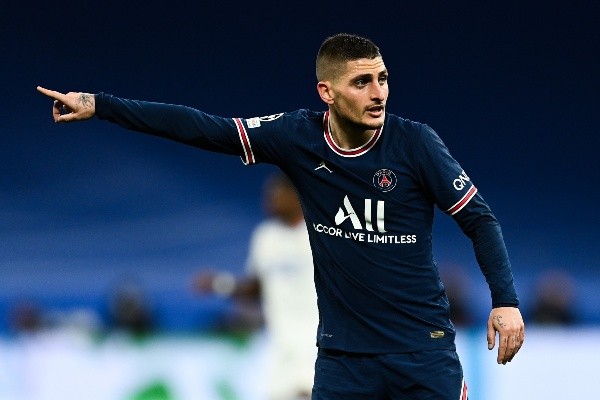 Getty Images/David Ramos – Verratti reclama da arbitragem em PSG e Benfica