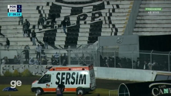 Foto: ge/YouTube – Torcidas de Ponte Preta e Vasco brigaram em Campinas