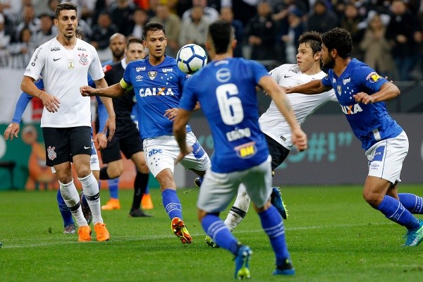 Cruzeiro conseguiu impor derrota ao Timão na Neo Química: Foto: Daniel Vorley/AGIF