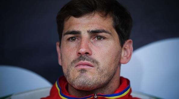 ST GALLEN, SWITZERLAND - MAY 29:  Iker Casillas of Spain looks on before the kick-off of an international friendly match between Spain and Bosnia at the AFG Arena on May 29, 2016 in St Gallen, Switzerland.  (Photo by David Ramos/Getty Images)
