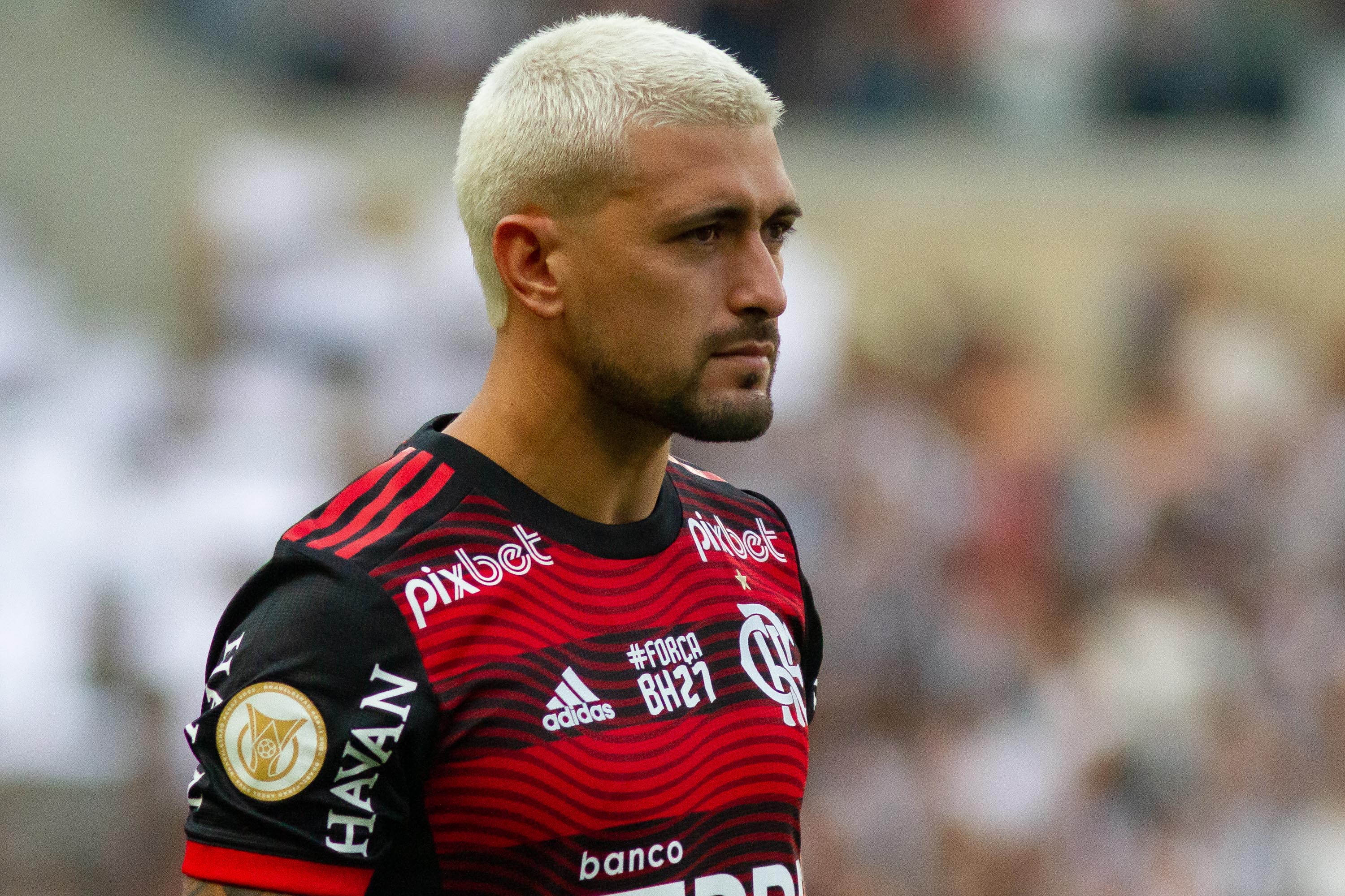 MG - Belo Horizonte - 19/06/2022 - BRASILEIRO A 2022 ATLETICO -MG X FLAMENGO - Arrascaeta jogador do Flamengo durante partida contra o Atletico-MG no estadio Mineirao pelo campeonato Brasileiro A 2022. Foto: Fernando Moreno/AGIF