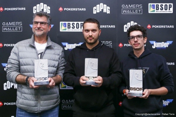 Pódio 1-Day High Roller (Foto: Rafael Terra/BSOP)