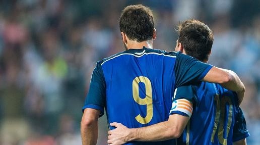 Foto: Victor Fraile/Getty Images - Messi e Higuaín chegaram juntos na final da Copa do Mundo de 2014