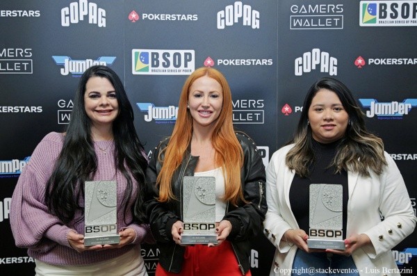 Pódio Ladies Event BSOP Gramado (Foto: Luis Bertazini/BSOP)