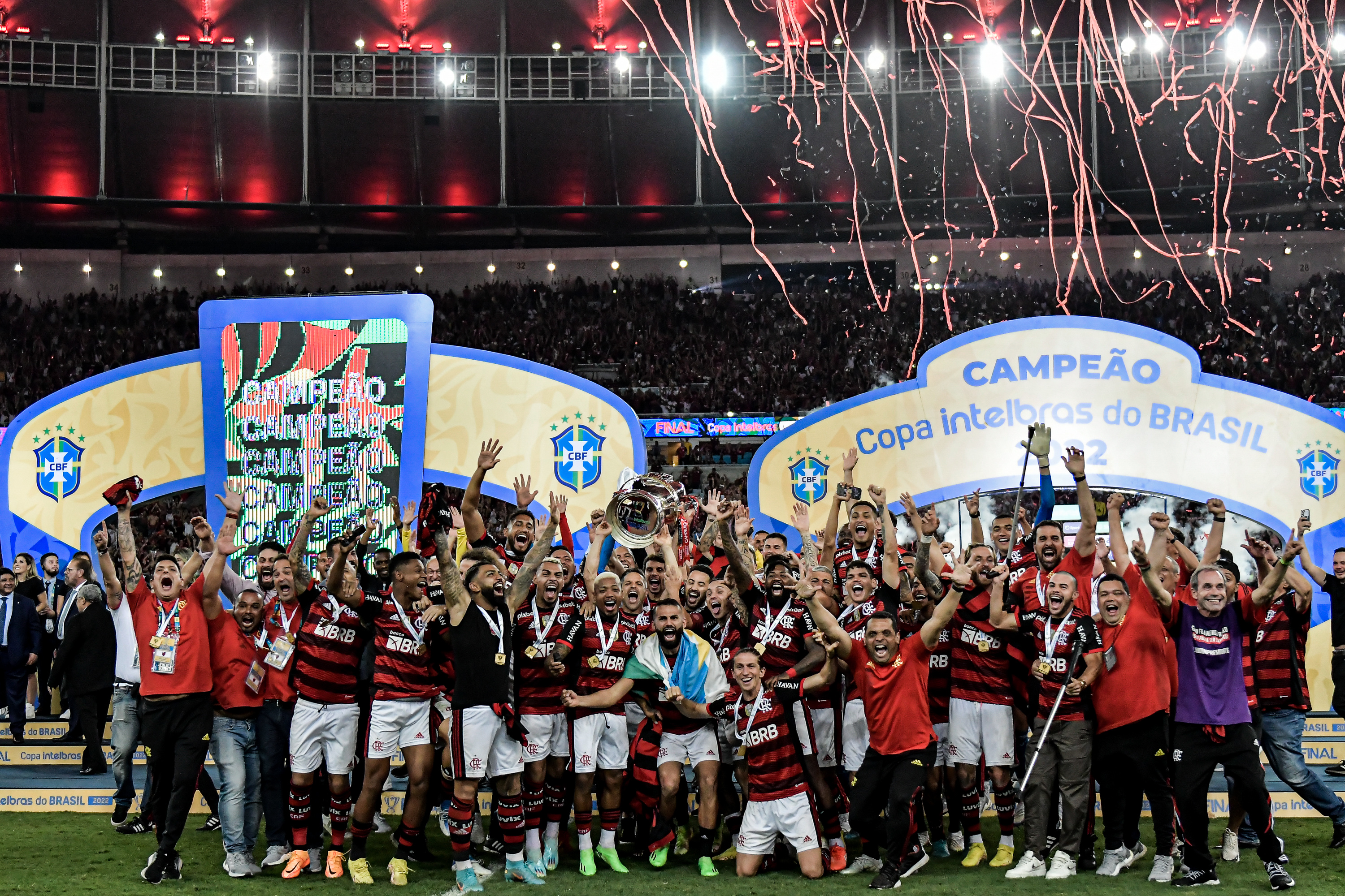 Foto: Thiago Ribeiro/AGIF | Dorival conduziu o Flamengo ao tetracampeonato na Copa do Brasil Foto: Thiago Ribeiro/AGIF | Dorival conduziu o Flamengo ao tetracampeonato na Copa do Brasil