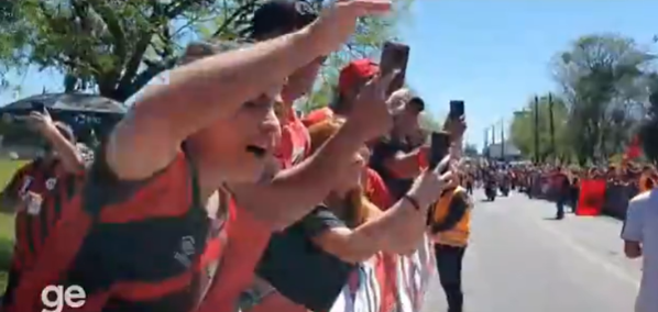 Foto:Reprodução Vídeo GE/ Torcida do Athletico-PR. Foto:Reprodução Vídeo GE/ Torcida do Athletico-PR.