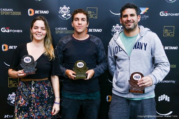 Pódio Mystery Bounty (Foto: Rafael Terra/WSOP Brazil)