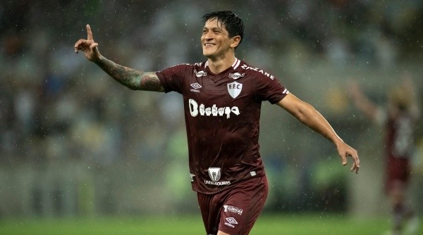 RJ - Rio de Janeiro - 28/09/2022 - BRASILEIRO A 2022, FLUMINENSE X JUVENTUDE - German Cano jogador do Fluminense comemora seu gol durante partida contra o Juventude no estadio Maracana pelo campeonato Brasileiro A 2022. Foto: Jorge Rodrigues/AGIF RJ - Rio de Janeiro - 28/09/2022 - BRASILEIRO A 2022, FLUMINENSE X JUVENTUDE - German Cano jogador do Fluminense comemora seu gol durante partida contra o Juventude no estadio Maracana pelo campeonato Brasileiro A 2022. Foto: Jorge Rodrigues/AGIF