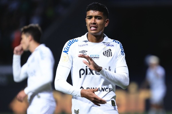 Foto:Ettore Chiereguini/AGIF – Lucas Barbosa foi criticado pela torcida do Santos