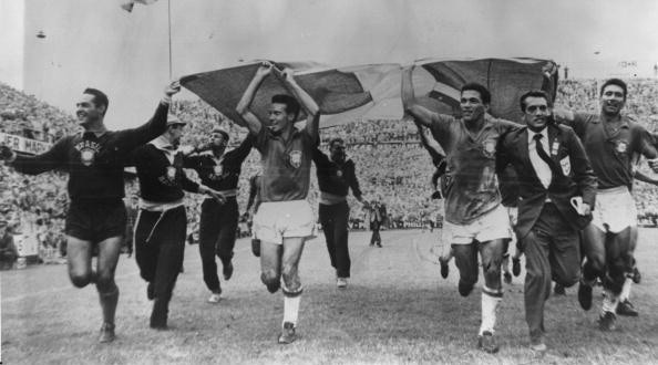 Foto: Keystone/Getty Images - O Brasil conquistou seu primeiro título Mundial em 1958 Foto: Keystone/Getty Images - O Brasil conquistou seu primeiro título Mundial em 1958