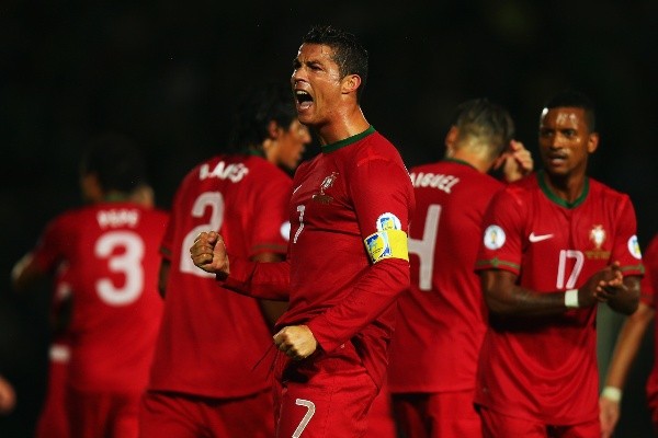 Bryn Lennon/Getty Images - Cristiano na vitória, que classificou Portugal para a Copa de 2014
