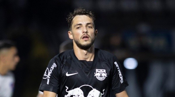 SP - Braganca Paulista - 06/04/2022 - LIBERTADORES 2022, BRAGANTINO X NACIONAL (URU) - Hyoran jogador do Bragantino durante partida contra o Nacional (URU) no estadio Nabi Abi Chedid pelo campeonato Copa Libertadores 2022. Foto: Diogo Reis/AGIF