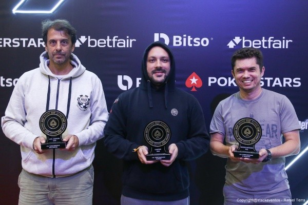 Pódio Turbo Deepstack (Foto: Rafael Terra/BSOP)