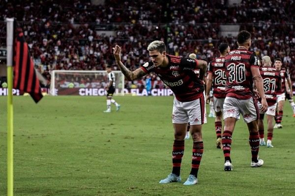 Foto: Thiago Ribeiro/AGIF - Em grande fase no Flamengo, Pedro garantiu uma vaga na Copa do Mundo Foto: Thiago Ribeiro/AGIF - Em grande fase no Flamengo, Pedro garantiu uma vaga na Copa do Mundo