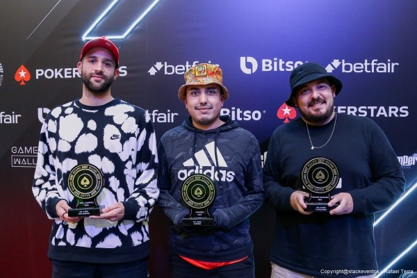 Pódio do 6-Max (Foto: Rafael Terra/BSOP)