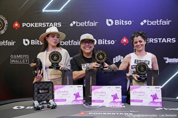 Pódio Ladies Event BSOP (Foto: Luis Bertazini/BSOP)