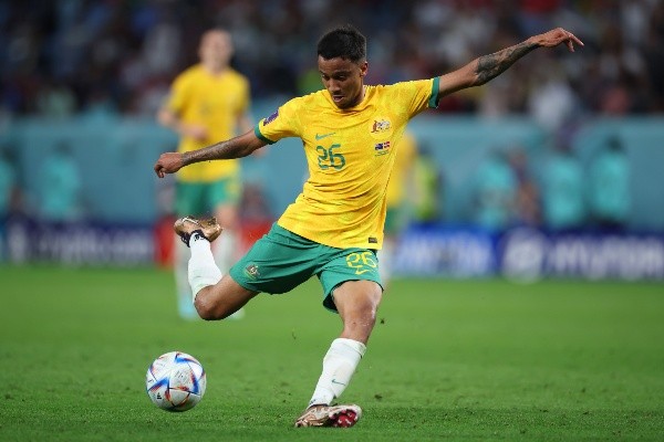 Photo by Alex Grimm/Getty Images - Austrália fez grande campanha na fase de grupos da Copa do Mundo Photo by Alex Grimm/Getty Images - Austrália fez grande campanha na fase de grupos da Copa do Mundo