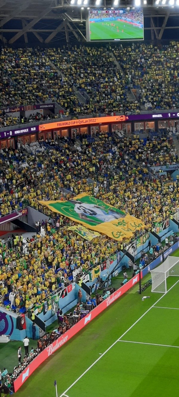 Foto: Bolavip | Torcida faz homenagem ao Rei Pelé