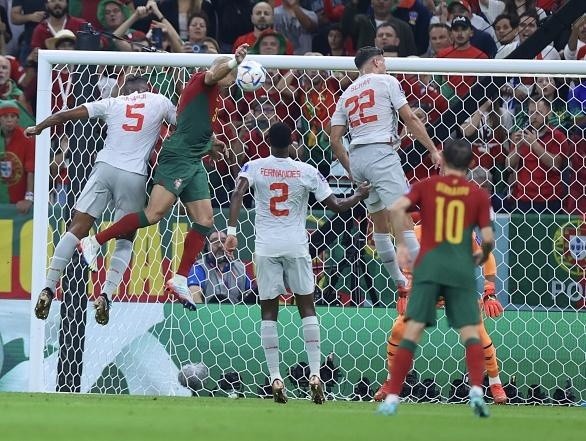 Fareed Kotb/Anadolu Agency via Getty Images – Lance de um dos gols de Portugal contra a Suíça