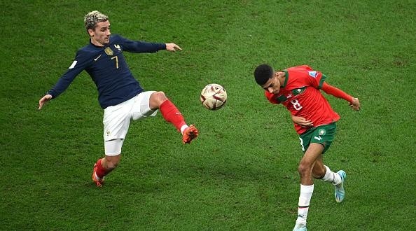 Foto: Matthias Hangst/Getty Images - Griezamnn foi eleito o melhor da partida na classificação da França sobre o Marrocos