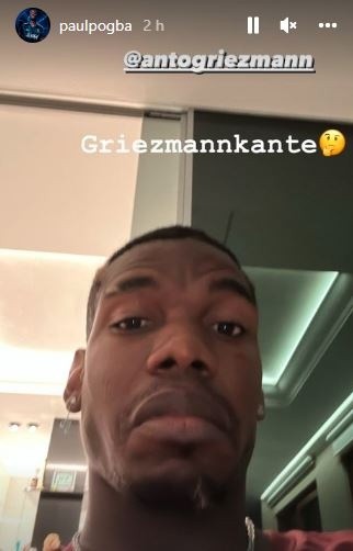 Foto: Reprodução/Instagram oficial Pogba - Pogba criou 'novo nome' para Griezmann