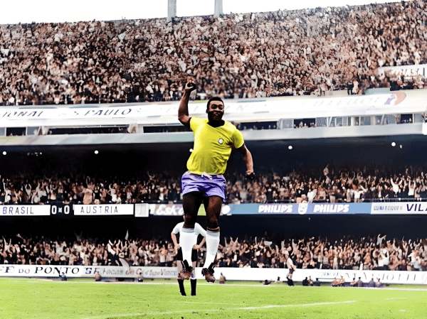 Pelé atuando no Morumbi - Foto: Acervo do São Paulo FC