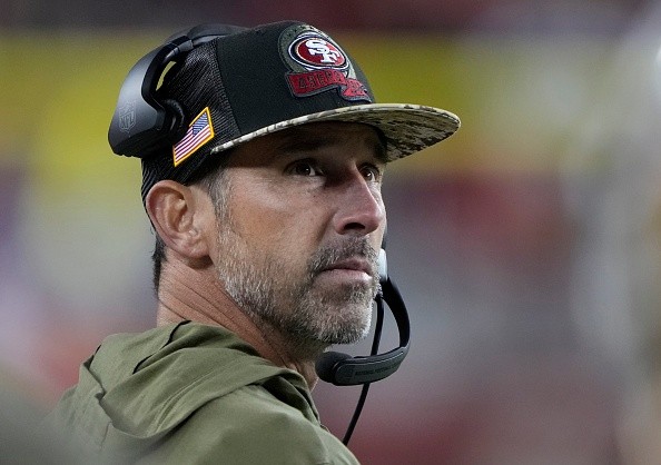 Kyle Shanahan, técnico do 49ers.Créditos: Thearon W. Henderson/Getty Images
