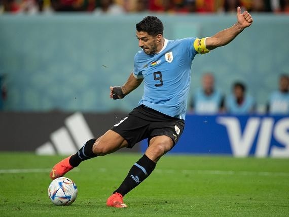 Visionhaus/Getty Images – Luis Suárez atuando pela Seleção Ururguaia na Copa do Mundo no Qatar
