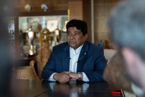 Foto: Thais Magalhães/CBF | Ednaldo Rodrigues em coletiva de imprensa na ultima segunda (17)