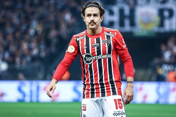 SP - Sao Paulo - 22/05/2022 - BRASILEIRO A 2022, CORINTHIANS X SAO PAULO - Gabriel Neves jogador do Sao Paulo durante partida contra o Corinthians no estadio Arena Corinthians pelo campeonato Brasileiro A 2022. Foto: Marcello Zambrana/AGIF