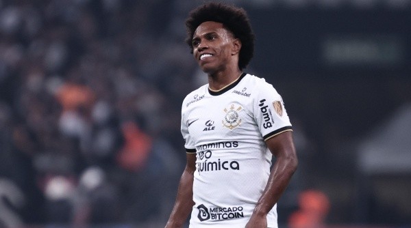 SP - Sao Paulo - 28/06/2022 - LIBERTADORES 2022, CORINTHIANS X BOCA JUNIORS - Willian jogador do Corinthians lamenta chance perdida durante partida contra o Boca Juniors no estadio Arena Corinthians pelo campeonato Copa Libertadores 2022. Foto: Ettore Chiereguini/AGIF