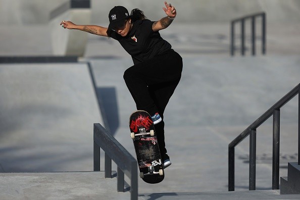 Pâmela avançou apenas na última manobra. Créditos: Francois Nel/Getty Images